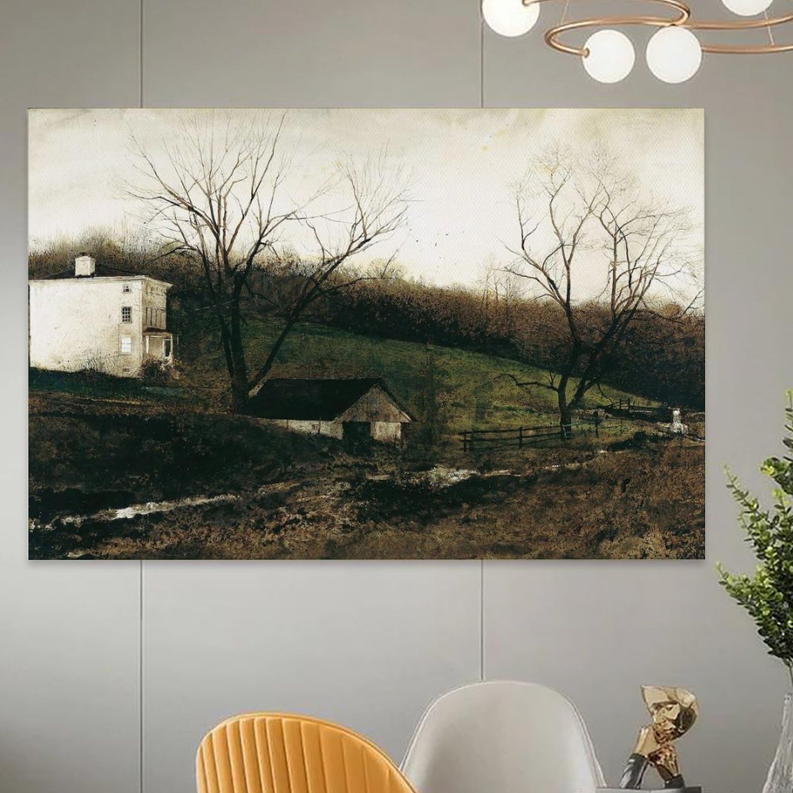 Amazon.com: WurBu Andrew Wyeth Painter Works《Evening at Kuerners
